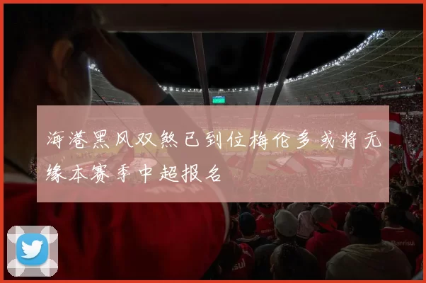 海港黑风双煞已到位梅伦多或将无缘本赛季中超报名
